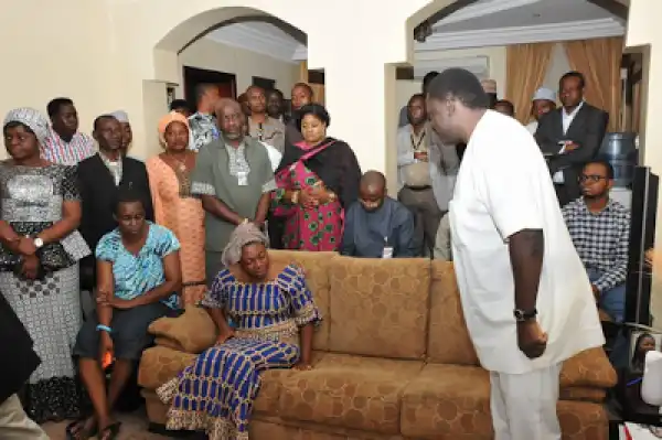 Pics: Femi Adesina leads State House team on condolence visit to the family of late Director of Media, Onuorah Abuah
